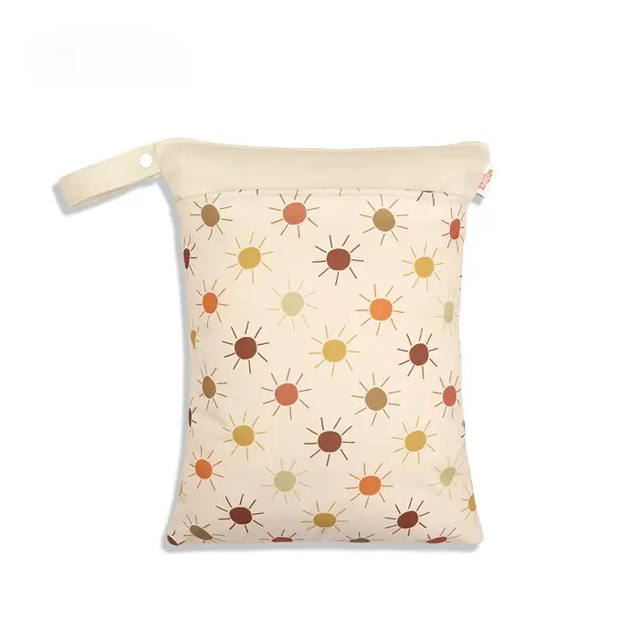 Sacs à couches en tissu imperméable, sacs secs et humides, sacs à couches réutilisables pour bébé av