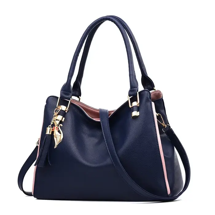 Sac à bandoulière en cuir souple grande capacité pour femme