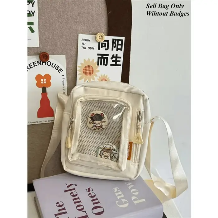 Y2K Mini Itabag femmes coréen décontracté sacs à bandoulière poche transparente petit sac