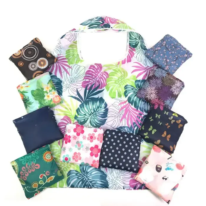 Sac de courses pliable et écologique imprimé à la mode