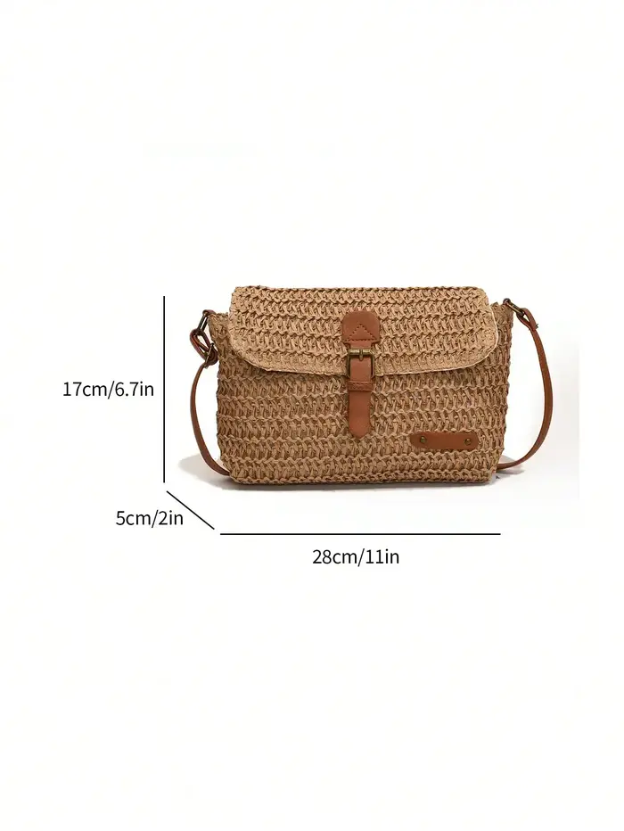 Nouveau sac en paille tressée pour femme