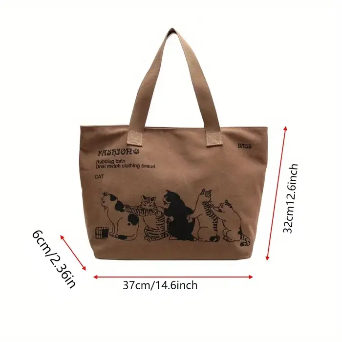 Sac fourre-tout en toile pour femmes