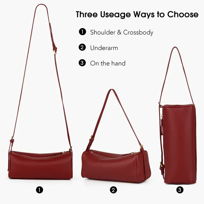 Donna-in – sac à main en cuir de vache véritable