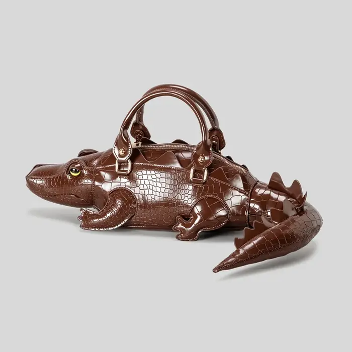 Sacs à main pour femmes au design crocodile simulé 2026