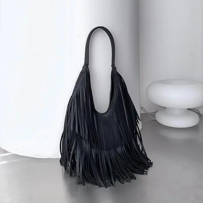 Longues glands femmes sac à main mode sacs à bandoulière pour dames sac