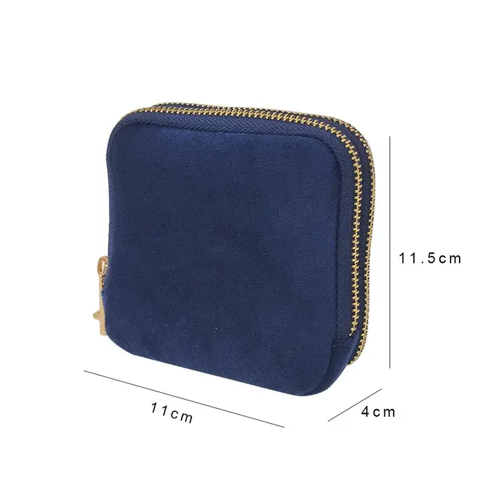 Pochette à bijoux double couche pour voyage