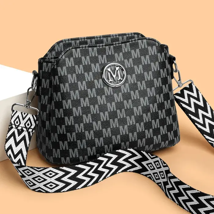 Sac à bandoulière en simili cuir synthétique pour femmes