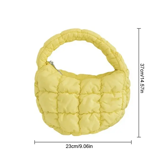 Mini sac fourre-tout bouffant matelassé