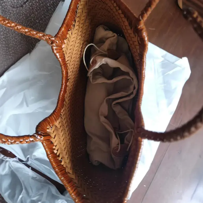 Sacs à main femmes en cuir véritable sac à bandoulière tissage sac à provisions décontracté Vintage grand fourre-tout