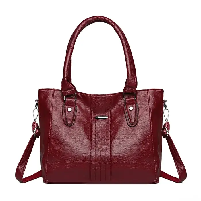Sac à main vintage en cuir souple pour femme, sac fourre-tout initié, designer de luxe, sac à main g