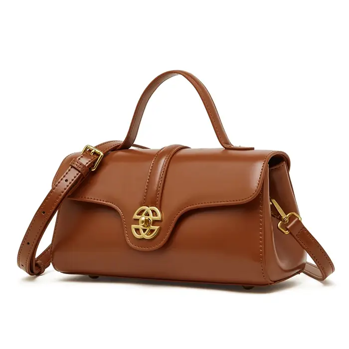 Sac à main de luxe en cuir de vache fendu pour femmes
