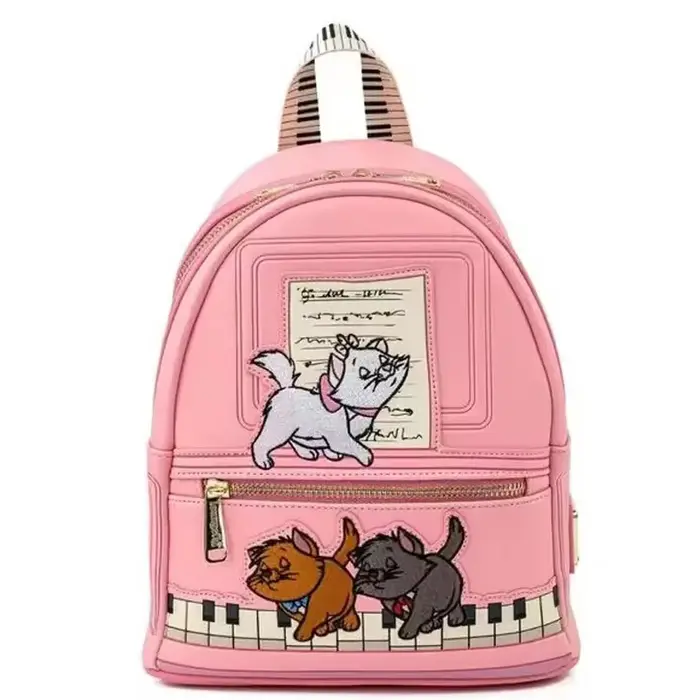 Sac à bandoulière à double sangle The Aristocats Marie Lady Floral Footsy pour femme, sac à dos de voyage