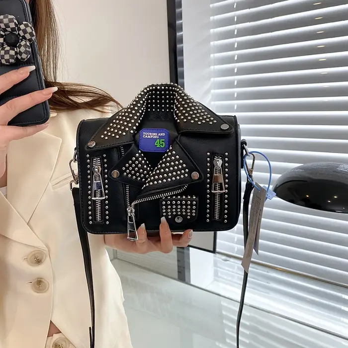 Vestes de marque sacs pour femmes mode clouté sac à bandoulière personnalité