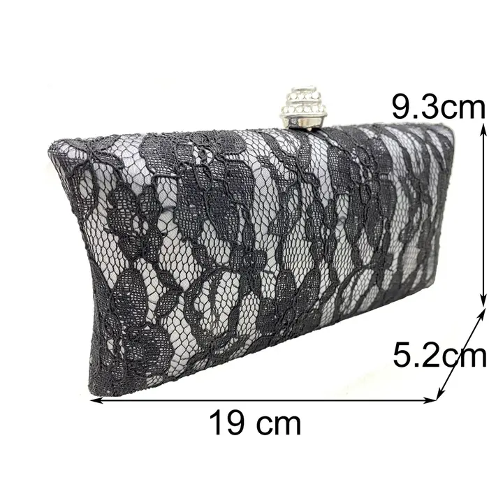 Pochette de soirée brodée vintage pour femmes, sacs à main en dentelle pour dames, sac de fête de mariage, sacs à bandoulière JOCrossbody en métal