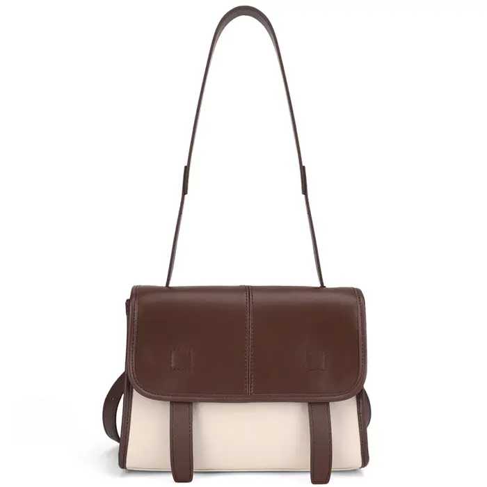 Sac à bandoulière en cuir véritable pour femmes