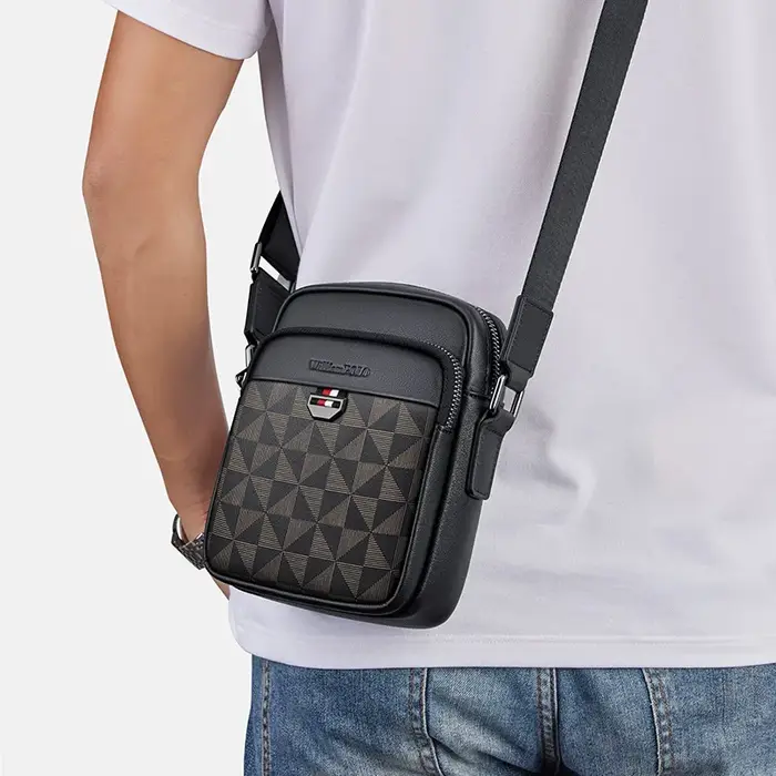 Sac à bandoulière en cuir véritable