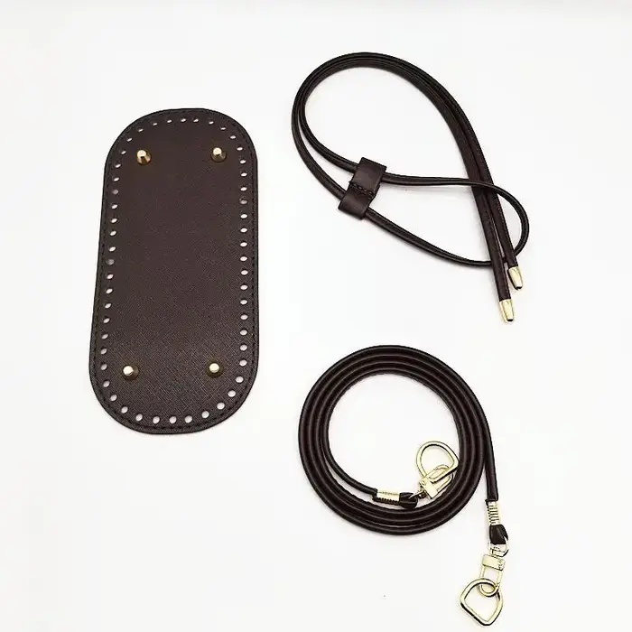 Kit de sac seau DIY – Base en cuir PU avec chaîne et sangle réglable, accessoires pour la fabricatio
