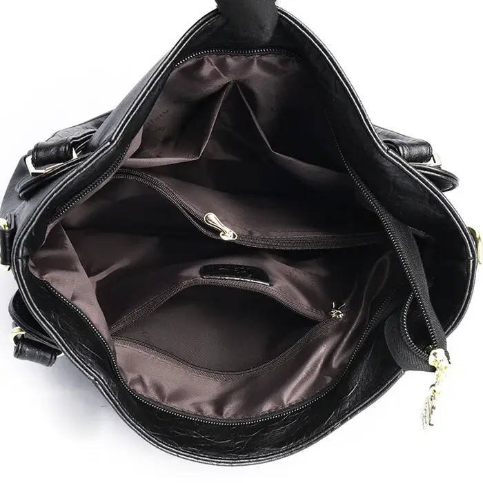 Soldes de printemps : Sac à main fourre-tout en cuir souple grande capacité pour femme
