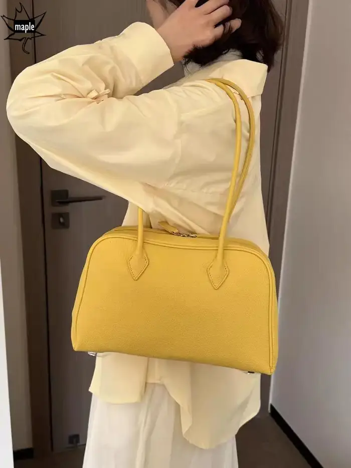 Sac à Main en Cuir de Vache Souple de Style Coréen pour Femme