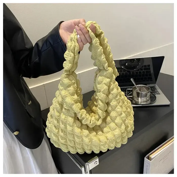 Sac à bandoulière avec Design plissé
