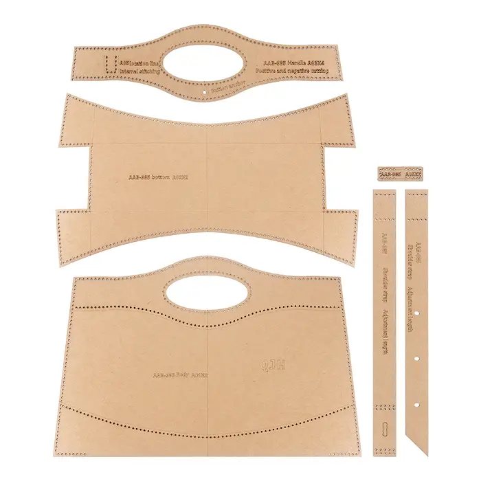 1 ensemble de sacs à main patchwork pour femmes, sac à bandoulière - Modèle en papier kraft, artisan