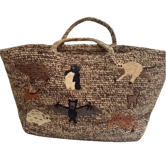 Nouveau sac en raphia tressé fait main
