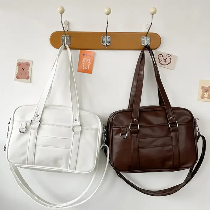 Style japonais JK sac femmes lycéen uniforme sac en cuir PU sac à bandoulière