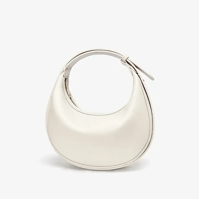Sac demi-lune tendance avec bandoulière réglable, sac à bandoulière portable, sac croissant de lune,