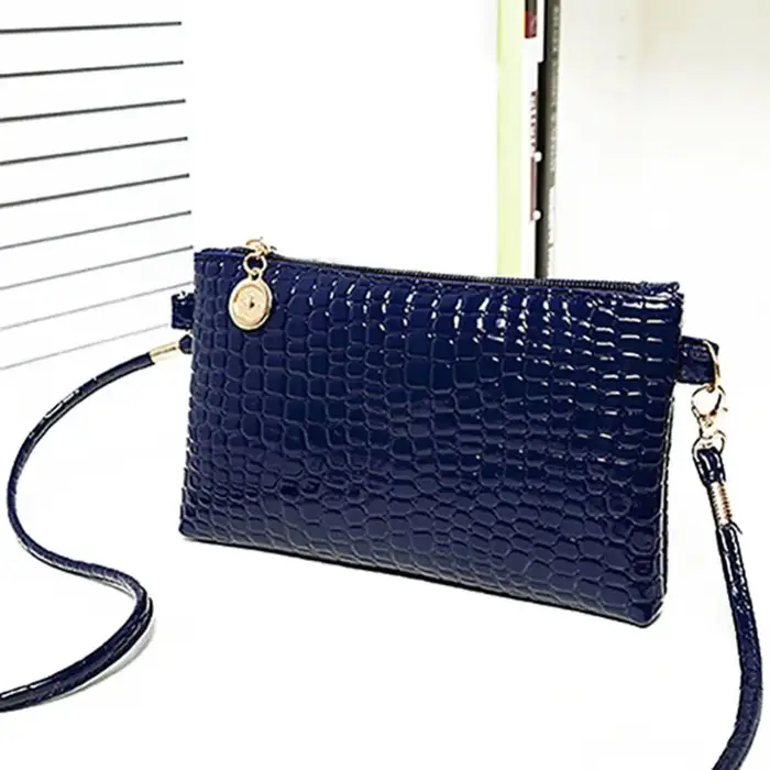 Sac à main en similicuir avec fermeture éclair pour femme