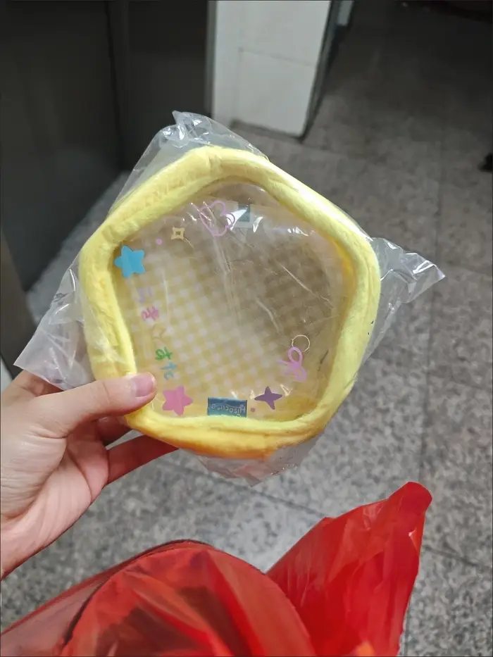 Pochette de poupée en forme d'étoile et de pomme de 10cm, sac pendentif ItaBag, sac de poupée Transparent, sac d'exposition extérieur en PVC, pochette en peluche transparente