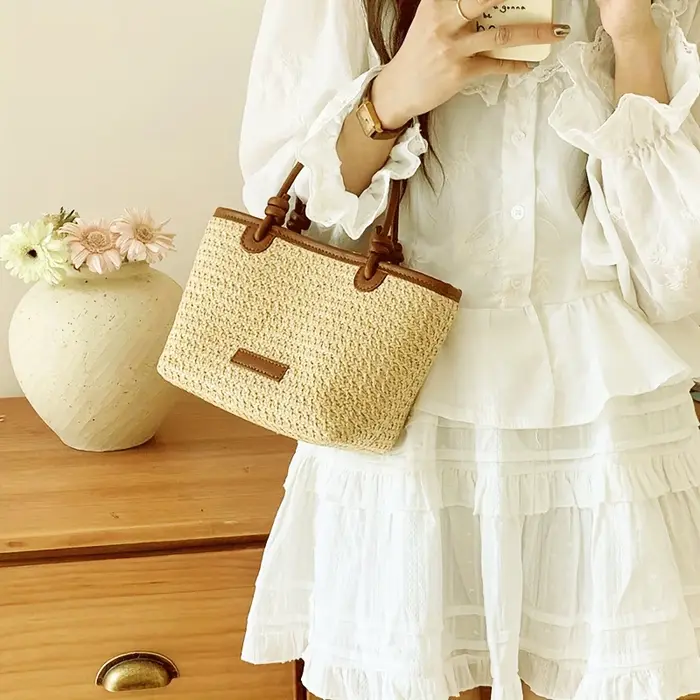 Sac tissé de style plage de vacances