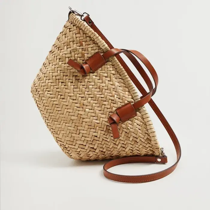 Sac à main en rotin tissé pour femmes