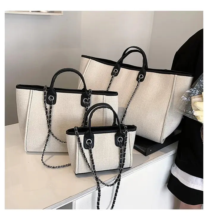 Nouveau sac seau européen américain 2025 marée femme grande capacité poche simple épaule diagonale chaîne sac fourre-tout