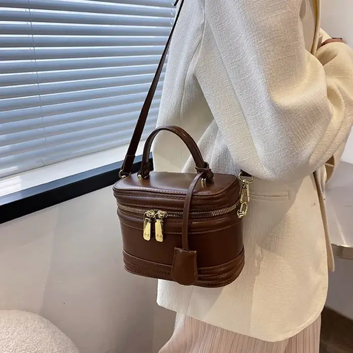 Sacs à bandoulière en forme de baril pour femmes
