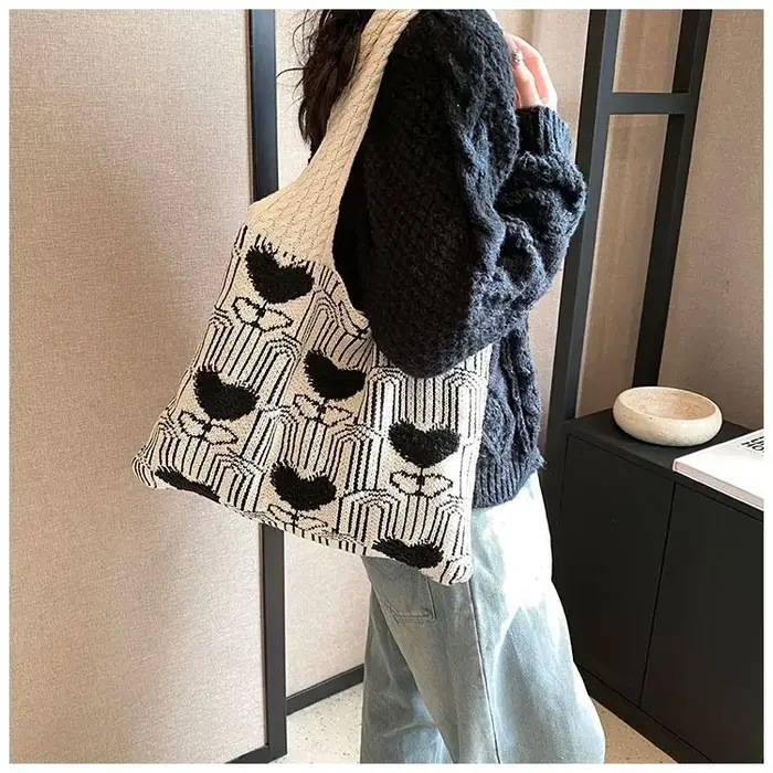 Sac fourre-tout en crochet pour femme