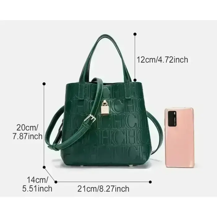 Sac seau CH pour femme avec fermoir métallique décoratif