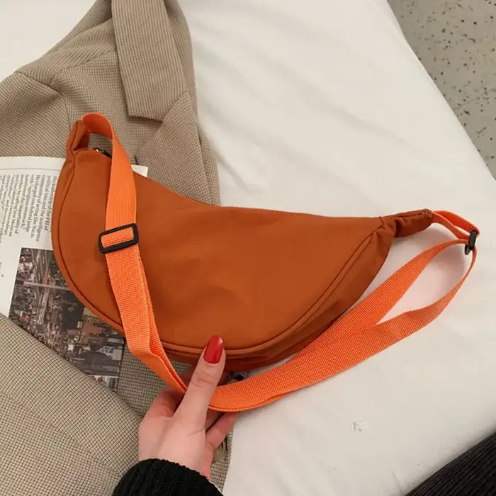 Sac à bandoulière en Nylon Orange pour femmes