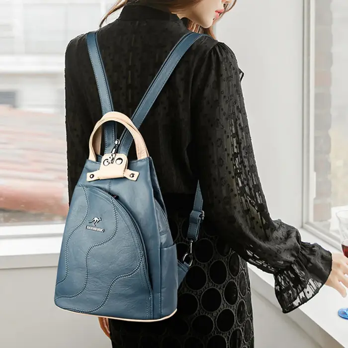Sac à dos en cuir de bonne qualité pour femmes