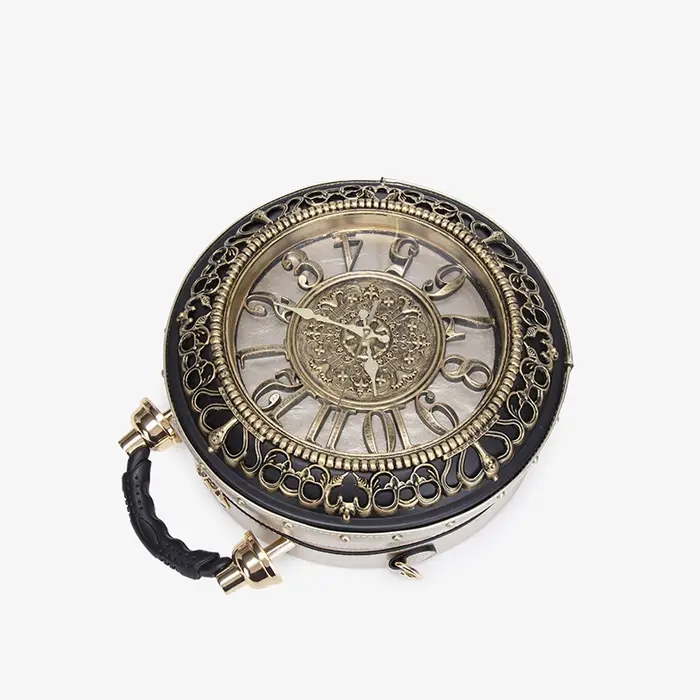 Sac à main avec horloge créative rétro, nouveau style, sens du design à la mode et de niche, sac à b