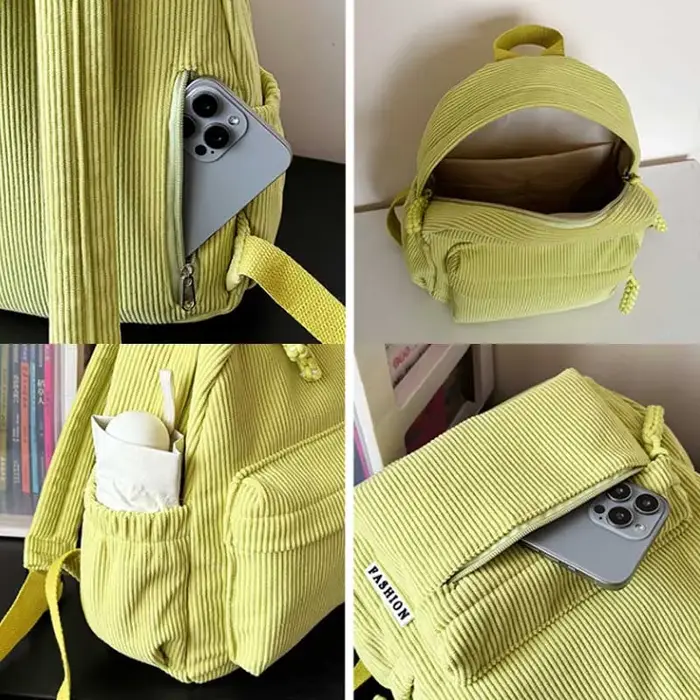 Sac à dos Simple de couleur unie pour femmes