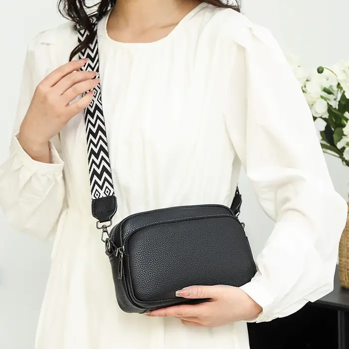 Sac bandoulière tendance pour femme avec 2 sangles