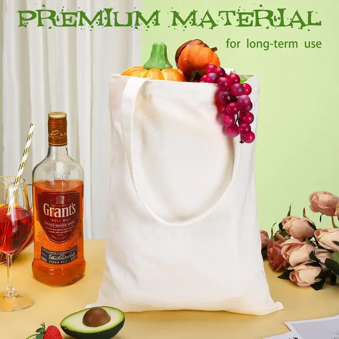 Paquet de 6 sacs fourre-tout en toile