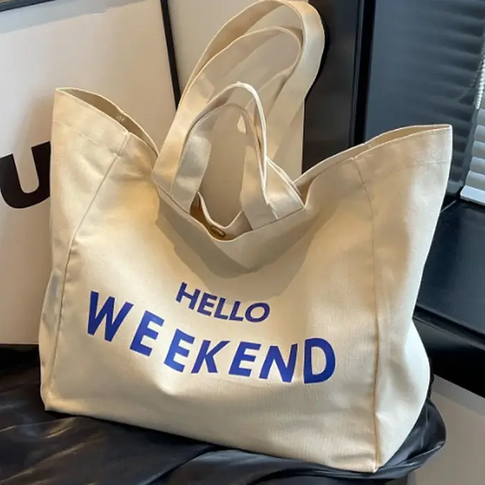 Sac fourre-tout en toile pour femme