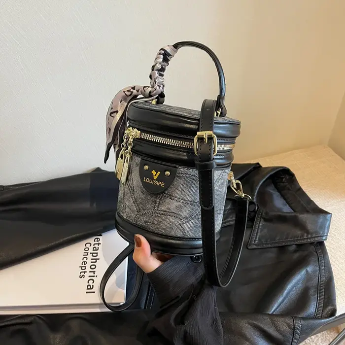 Mini sac à bandoulière en cuir PU pour femme