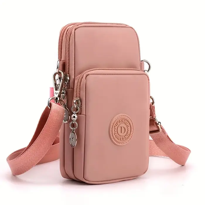 Sac bandoulière élégant beige multi-poches