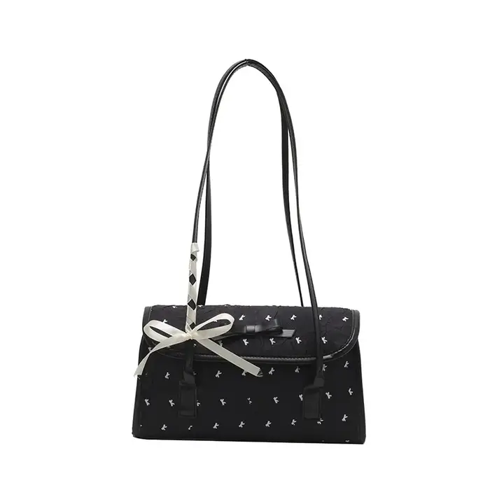 Sac à main avec nœud sous les bras pour femmes, Niche coréenne, sac à bandoulière avec nœud, grande 
