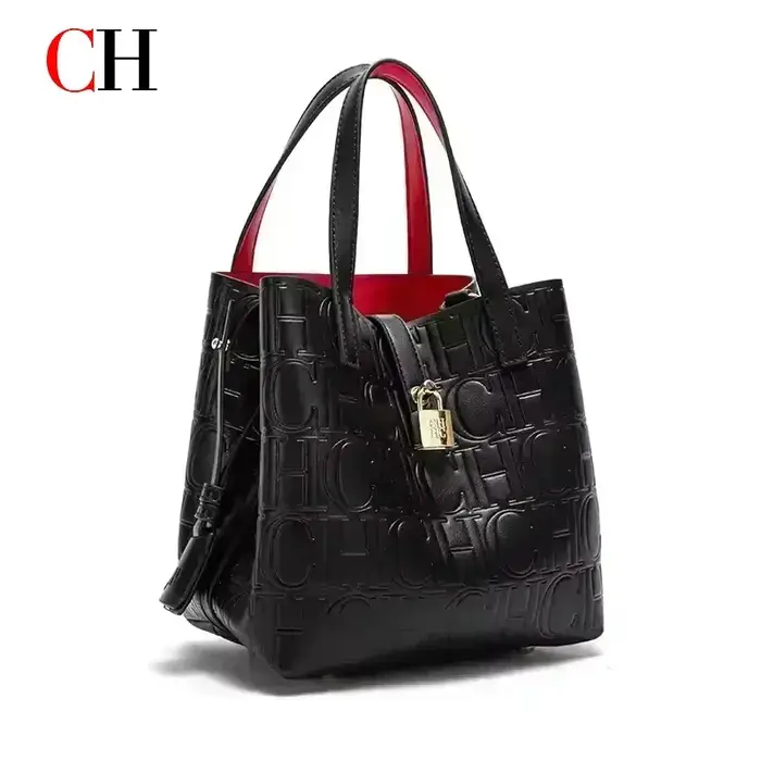 Sac seau CH pour femme avec fermoir métallique décoratif