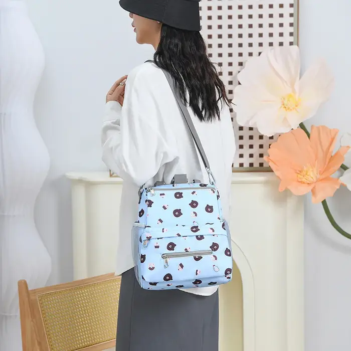 Nouveau sac à dos de maman à la mode grande capacité sac de voyage décontracté