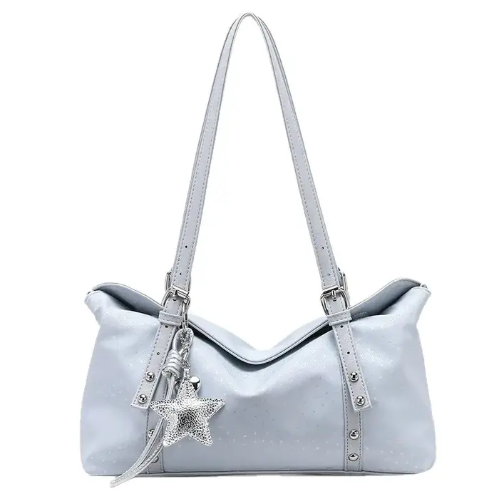 Sac à bandoulière élégant et simple pour le quotidien, nouveau style rétro 2026, sac Boston sous le bras pour femme, sac bowling en cuir PU style coréen