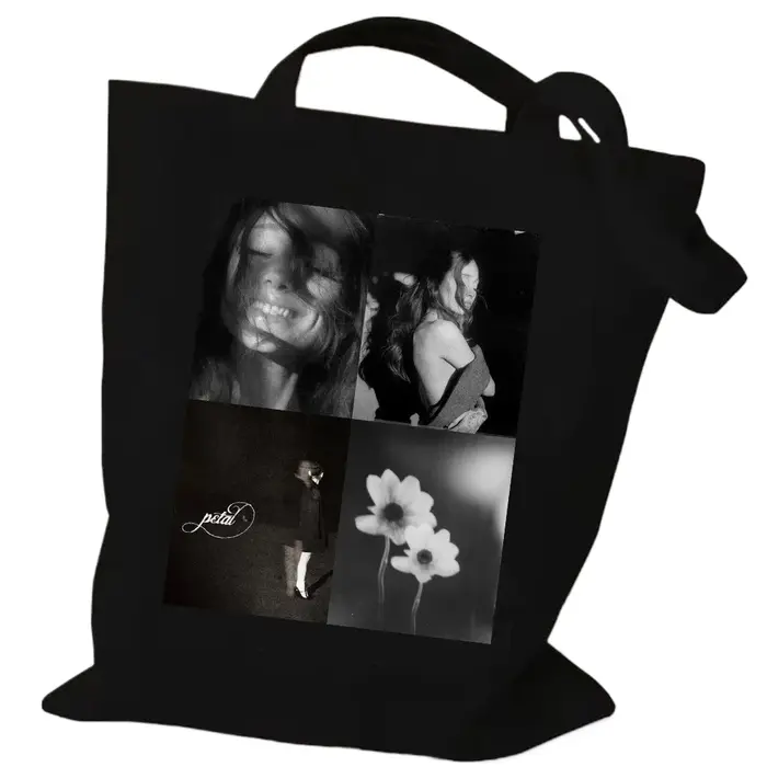 Sac fourre-tout en toile Ariana Grande 2026 – Collection Petal Merch – Sac de shopping réutilisable 